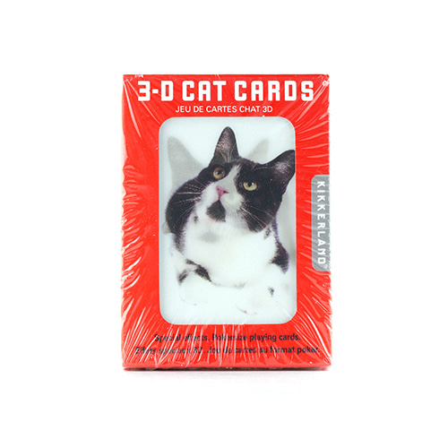 GG38 키커랜드 플레잉카드 - 3D 고양이