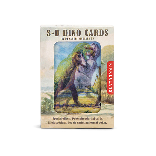 GG129 키커랜드 플레잉카드 - 3D 공룡